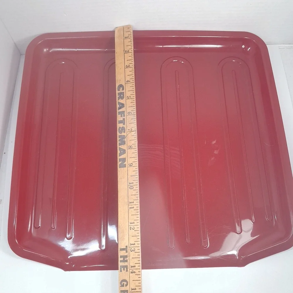 Rubbermaid Hard Rubber Dish Drainer Tray 1180-6 red drain board dry mat plastic